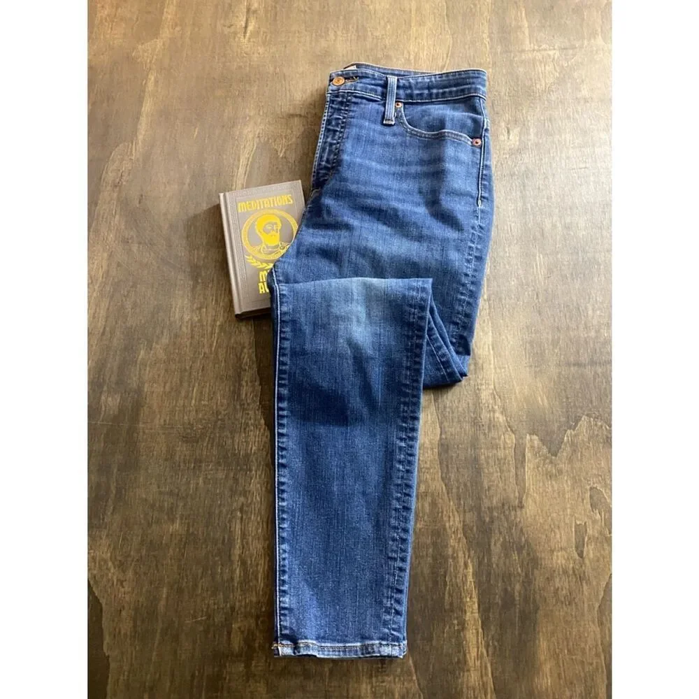 J.Crew Curvy Toothpick Medium Wash Slim Jeans